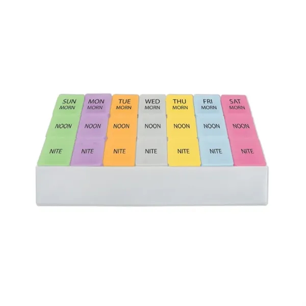 Jumbo medicine tray provides morning, noon, and night pill compartments with... from ASI 38980 Bay State Specialty Co