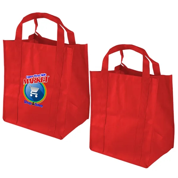 Insulated polypropylene grocery tote bag plus full color digital transfer on... from ASI 37218 Athena Promo (tm)