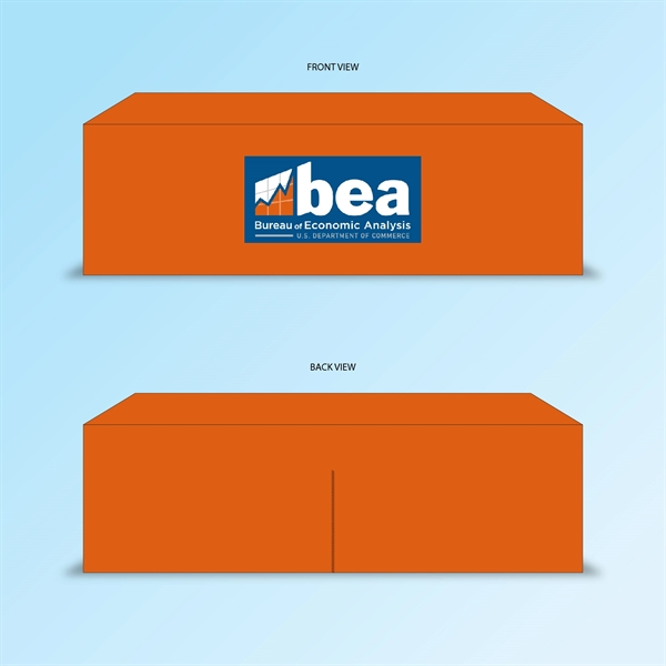 8 Ft. Full Table Cover Fitted with Zipper Back... from ASI 30442 Above & Beyond Advertising Products / PromoAdLine