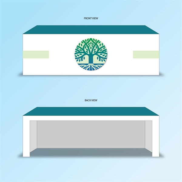 6 Ft. Full Table Cover Fitted Digital Front with Open Back... from ASI 30442 Above & Beyond Advertising Products / PromoAdLine