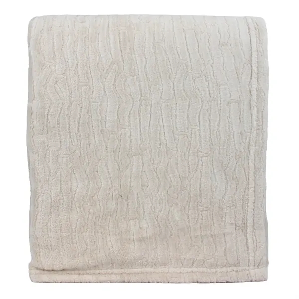 50" x 60": Plush throw in muted, nature-inspired tones with a... from ASI 79750 Pro Towels / Palmetto Blanket Company