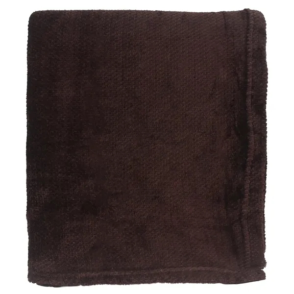 50" x 60": Soft, versatile blanket with coffee-inspired tones and subtle... from ASI 79750 Pro Towels / Palmetto Blanket Company