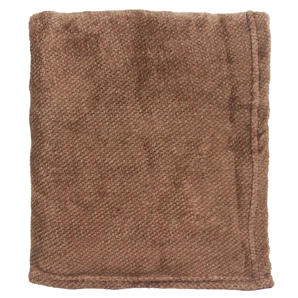 50" x 60": Soft, versatile blanket with coffee-inspired tones and subtle... from ASI 79750 Pro Towels / Palmetto Blanket Company
