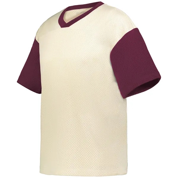 6-ounce, Two layers of 100% polyester sport mesh fan jersey.... from ASI 37461 Augusta Sportswear / Holloway Sportswear