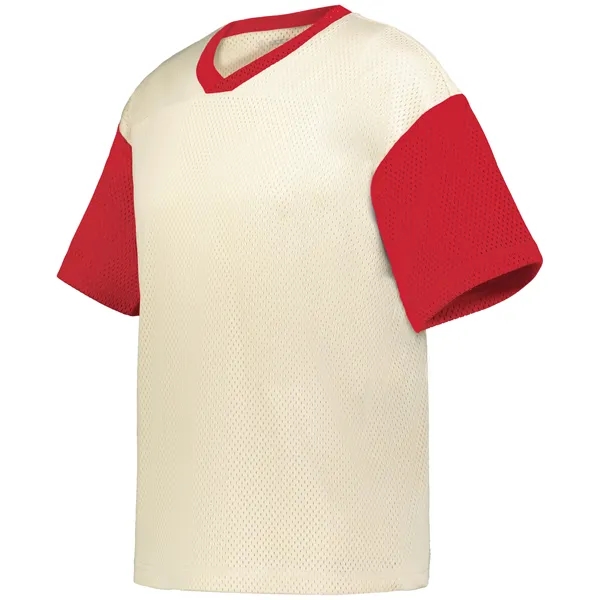 6-ounce, Two layers of 100% polyester sport mesh fan jersey.... from ASI 37461 Augusta Sportswear / Holloway Sportswear