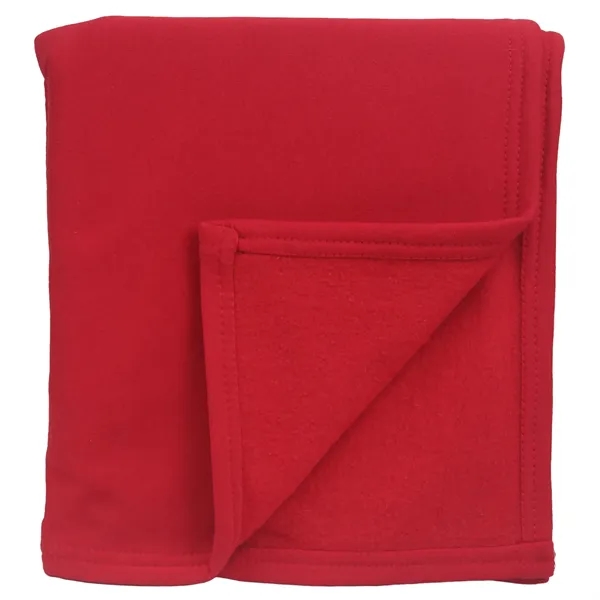Cotton/polyester blanket with smooth jersey fabric on one side and cozy... from ASI 79750 Pro Towels