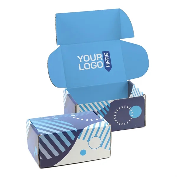 White corrugated Tuck Box USA made, 4-color process digital imprint, no... from ASI 95280 Warwick Publishing Co / Warwick