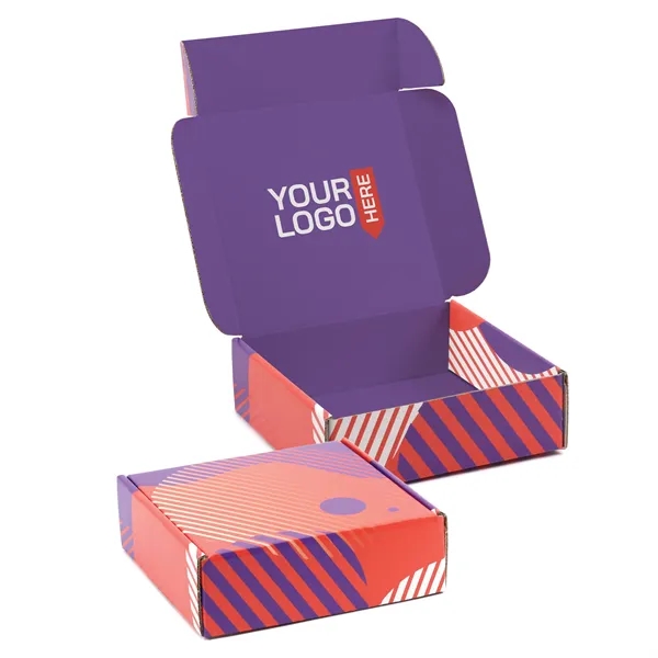 White corrugated Tuck Box USA made, 4-color process digital imprint, no... from ASI 95280 Warwick Publishing Co / Warwick