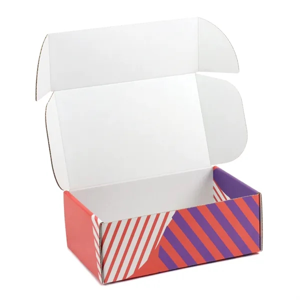 White corrugated Tuck Box USA made, 4-color process digital imprint, no... from ASI 95280 Warwick Publishing Co / Warwick