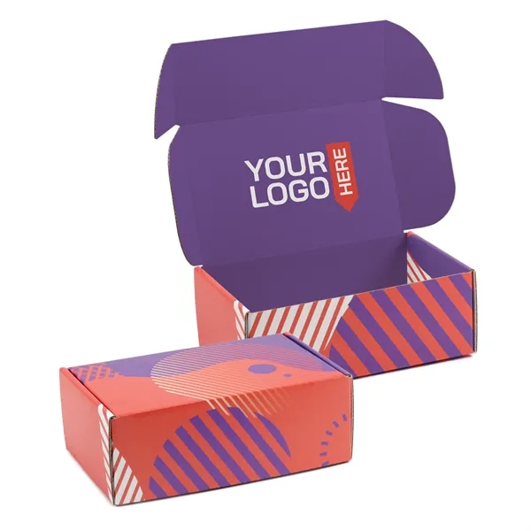 White corrugated Tuck Box USA made, 4-color process digital imprint, no... from ASI 95280 Warwick Publishing Co / Warwick