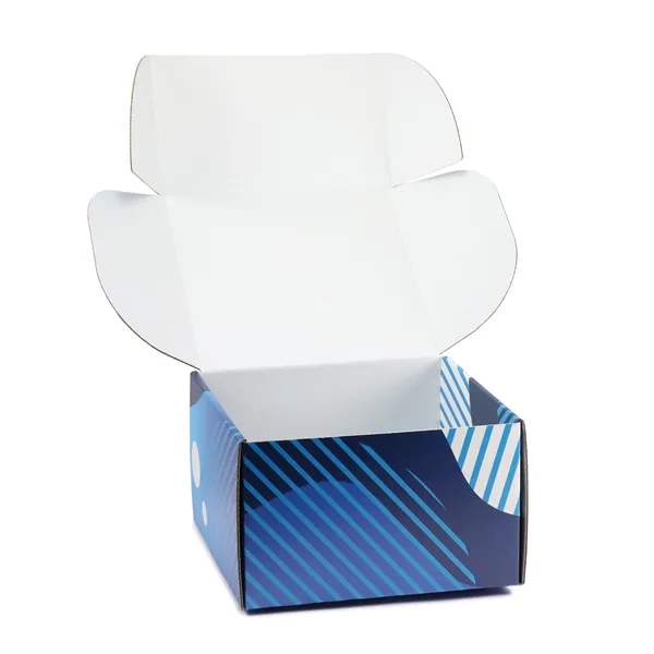 White corrugated Tuck Box USA made, 4-color process digital imprint, no... from ASI 95280 Warwick Publishing Co / Warwick