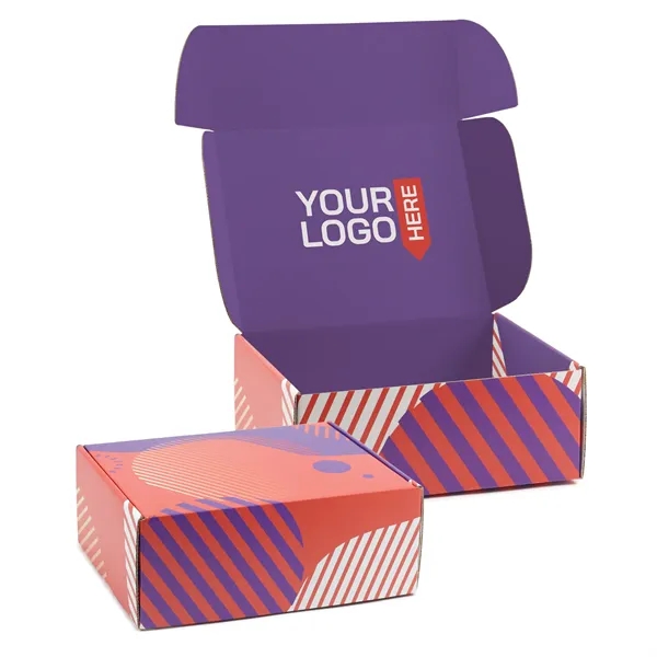 White corrugated Tuck Box USA made, 4-color process digital imprint, no... from ASI 95280 Warwick Publishing Co / Warwick