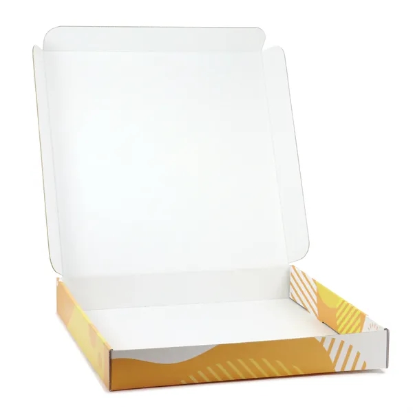 White corrugated Tuck Box USA made, 4-color process digital imprint, no... from ASI 95280 Warwick Publishing Co / Warwick