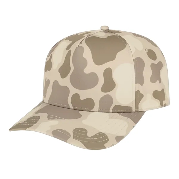 Daybreak polyester/spandex blend fabric camouflage five-panel structured cap with snapback closure.... from ASI 43792 Cap America Inc