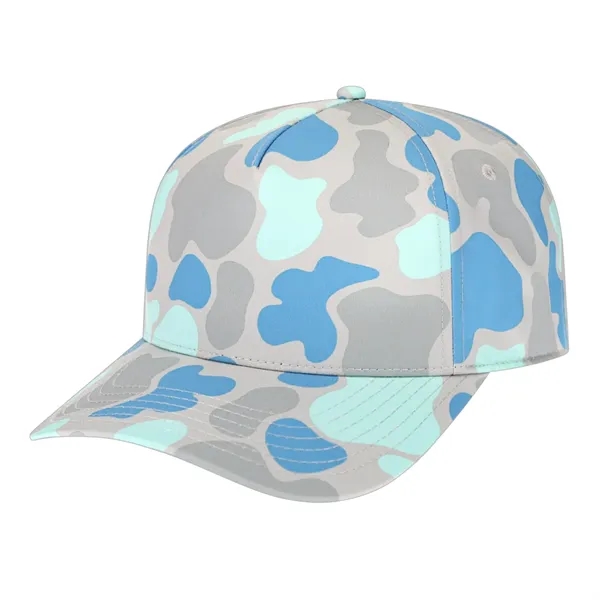 Daybreak polyester/spandex blend fabric camouflage five-panel structured cap with snapback closure.... from ASI 43792 Cap America Inc
