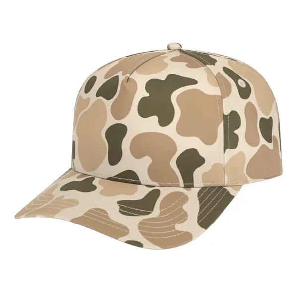 Daybreak polyester/spandex blend fabric camouflage five-panel structured cap with snapback closure.... from ASI 43792 Cap America Inc