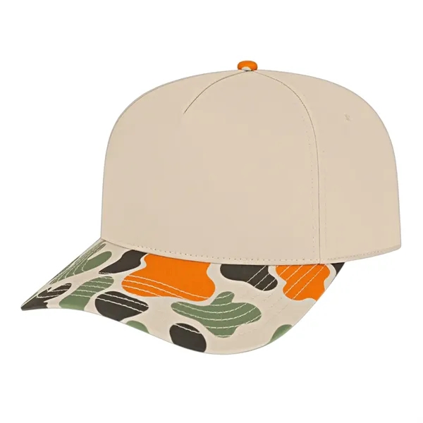 Daybreak polyester/spandex blend fabric camouflage five-panel structured cap with snapback closure.... from ASI 43792 Cap America Inc