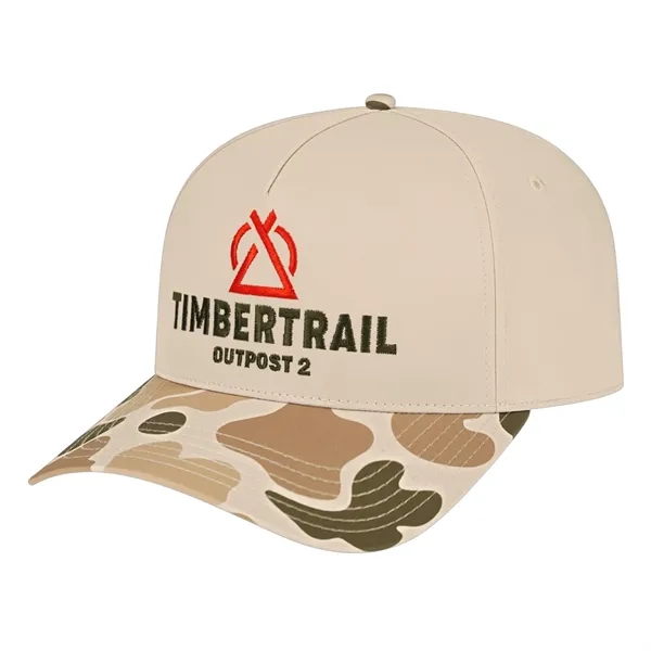 Daybreak polyester/spandex blend fabric camouflage five-panel structured cap with snapback closure.... from ASI 43792 Cap America Inc