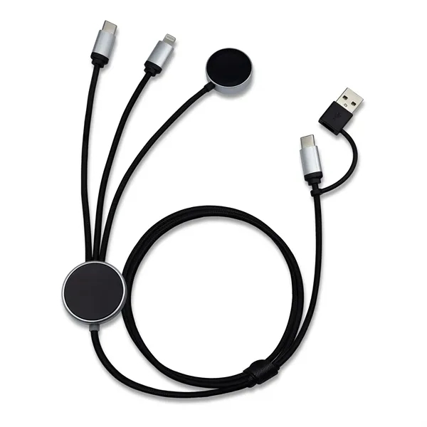 3-in-1 Light-up Charging Cable with Apple & Samsung Watch Charging... from ASI 91435 Tomax USA