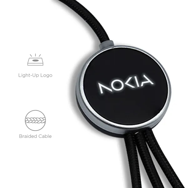 3-in-1 Light-up Charging Cable with Apple & Samsung Watch Charging... from ASI 91435 Tomax USA