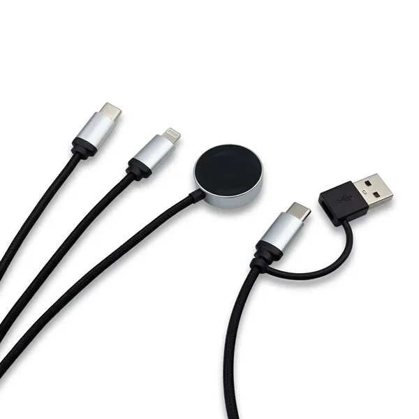 3-in-1 Light-up Charging Cable with Apple & Samsung Watch Charging... from ASI 91435 Tomax USA