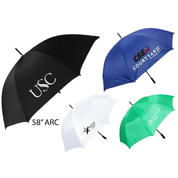 Golf umbrella, 58" arc, 170T polyester fabric.... from ASI 36988 Artek USA Inc / Artek™