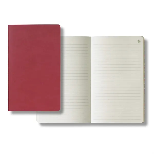 64-page saddle stitched journal with green ruled paper and rear pocket.... from ASI 68507 The Magnet Group / Castelli