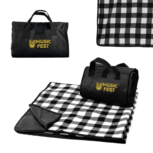 50" x 60" blanket with soft polar fleece on one side... from ASI 68507 The Magnet Group / The Bag Factory®