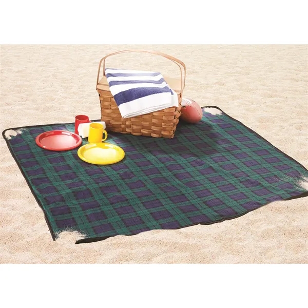 50" x 60" blanket with soft polar fleece on one side... from ASI 68507 The Magnet Group / The Bag Factory®