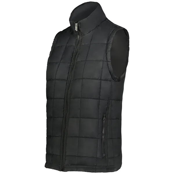 Ladies puffer vest made of 100% polyester shell with quilted stitch... from ASI 37461 Augusta Sportswear