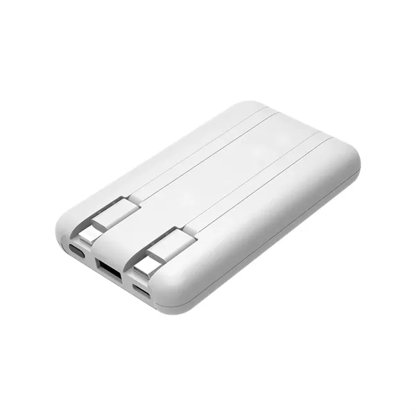 UL Corded PowerLink 5000: UL-certified, 5000mAh power bank. Built-in USB-C/Lightning cables... from ASI 90154 Sunjoy Group Inc