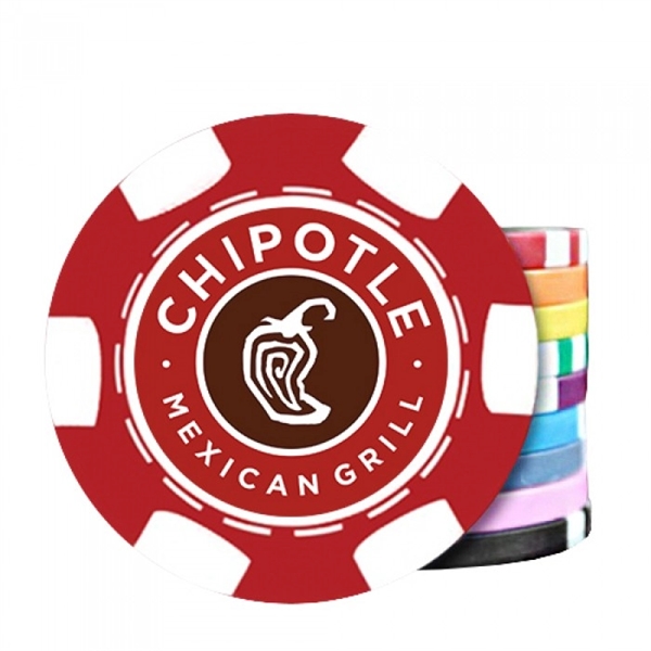 Portrait design premium direct print poker chips In full color with... from ASI 63500 Jomar Industries Inc / Poker Chip