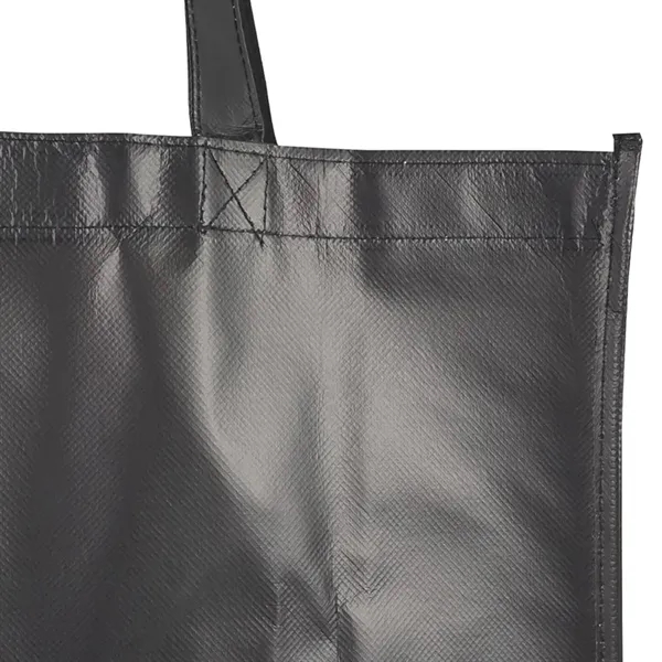 Stylish matte laminated tote with long handles and spacious interior ideal... from ASI 67557 LimeLight Ent