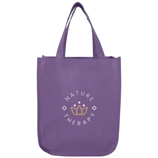 Compact matte tote with rounded bottom and long handles ideal for... from ASI 67557 LimeLight Ent