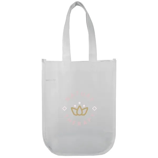 Compact matte tote with rounded bottom and long handles ideal for... from ASI 67557 LimeLight Ent