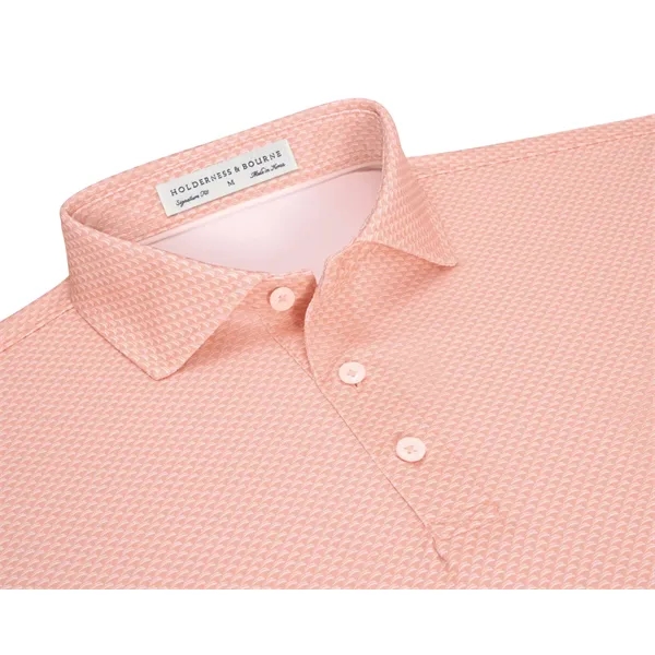 Soft and stretchy, The Eaton features a repeating abstract wave pattern... from ASI 38120 Ball Pro / Diversified Quality Kitchenware / Branded Apparel Designs