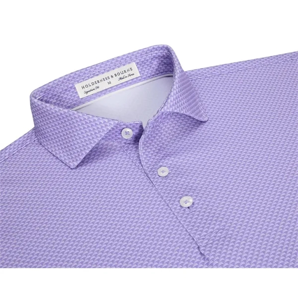 Soft and stretchy, The Eaton features a repeating abstract wave pattern... from ASI 38120 Ball Pro / Diversified Quality Kitchenware / Branded Apparel Designs