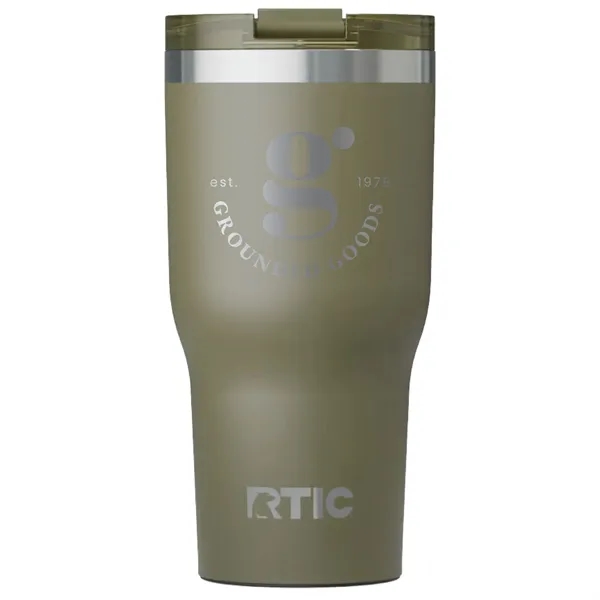RTIC 30 ounce ceramic insulated stainless steel ringed tumbler with lid.... from ASI 74601 Calico