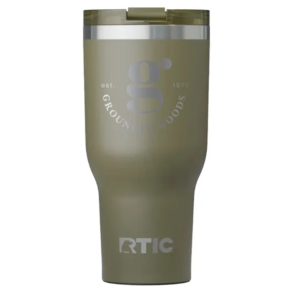 RTIC 40 ounce ceramic insulated stainless steel ringed tumbler with lid.... from ASI 74601 Calico