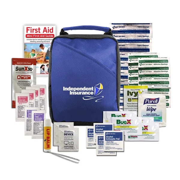 Outdoor first aid kit with a carabiner and bag.... from ASI 84514 Safety Made