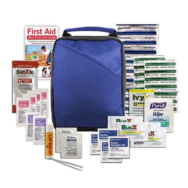 Outdoor first aid kit with a carabiner and bag.... from ASI 84514 Safety Made