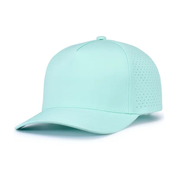 Perforated Snapback Cap with mid-profile crown and 5-panel construction.... from ASI 37461 Augusta Sportswear / Pacific Headwear