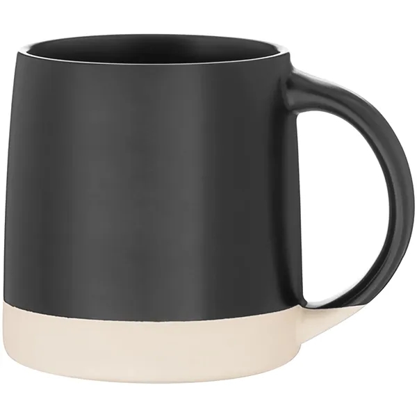 12 oz ceramic mug with matte colored exterior/interior and an unglazed... from ASI 51197 ETS Express, LLC