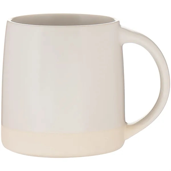 12 oz ceramic mug with matte colored exterior/interior and an unglazed... from ASI 51197 ETS Express, LLC