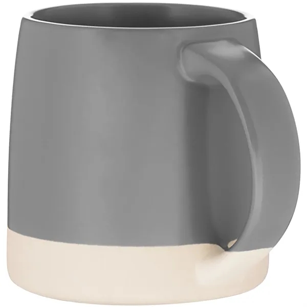 12 oz ceramic mug with matte colored exterior/interior and an unglazed... from ASI 51197 ETS Express, LLC