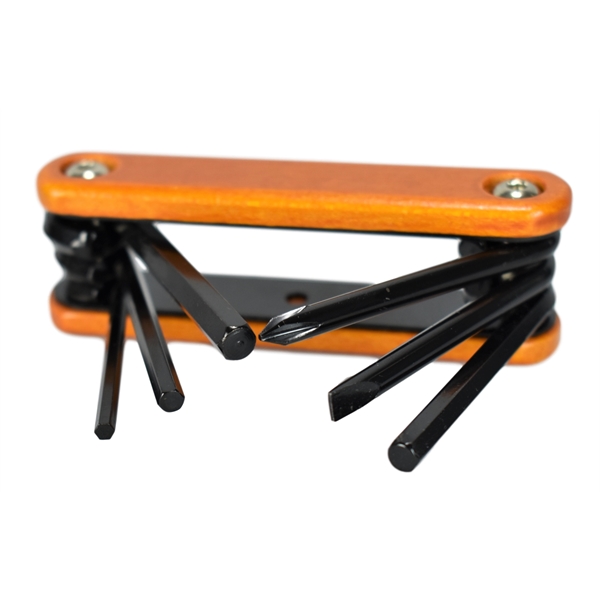 Collapsible bicycle tool with wood handle for avid bike riders that... from ASI 72657 Active Life Promo / Active Life Promo Ingrain Promo