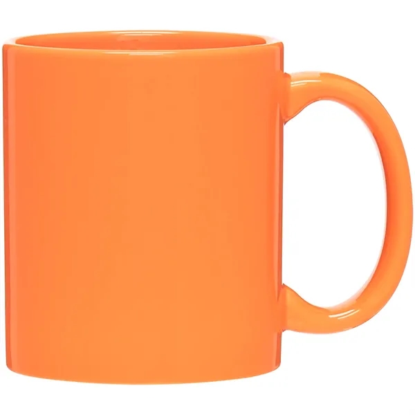 11 oz ceramic mug with C-handle, glossy exterior and glossy interior.... from ASI 51197 ETS Express, LLC