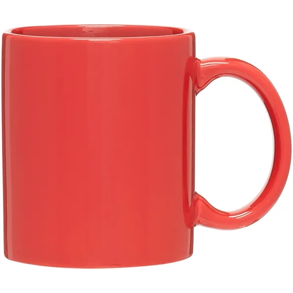 11 oz ceramic mug with C-handle, glossy exterior and glossy interior.... from ASI 51197 ETS Express, LLC