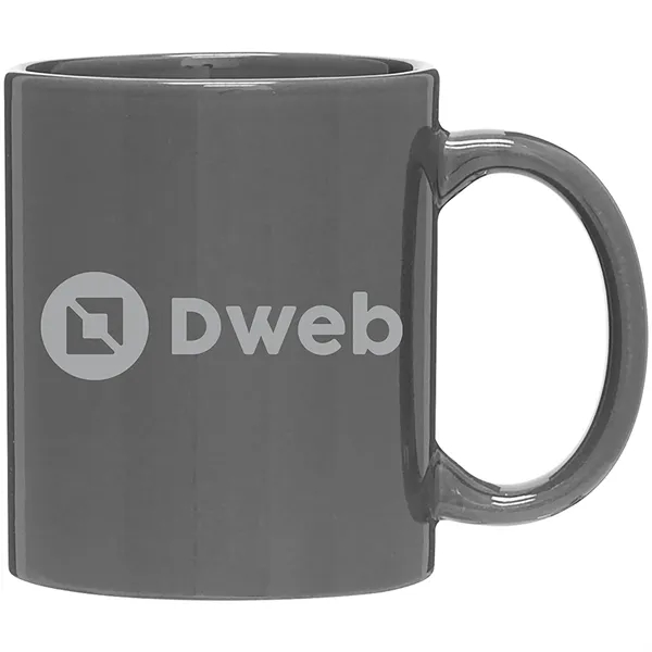 11 oz ceramic mug with C-handle, glossy exterior and glossy interior.... from ASI 51197 ETS Express, LLC