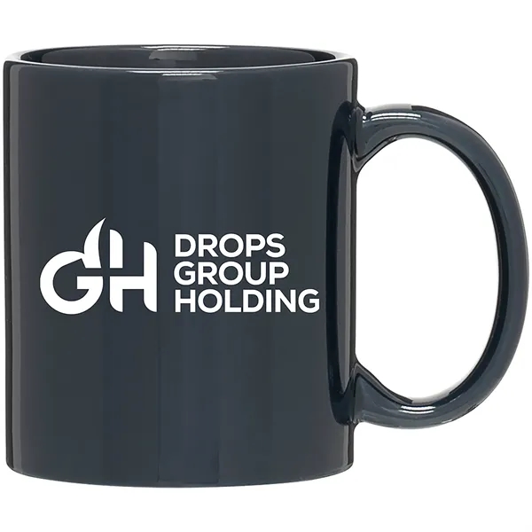 11 oz ceramic mug with C-handle, glossy exterior and glossy interior.... from ASI 51197 ETS Express, LLC